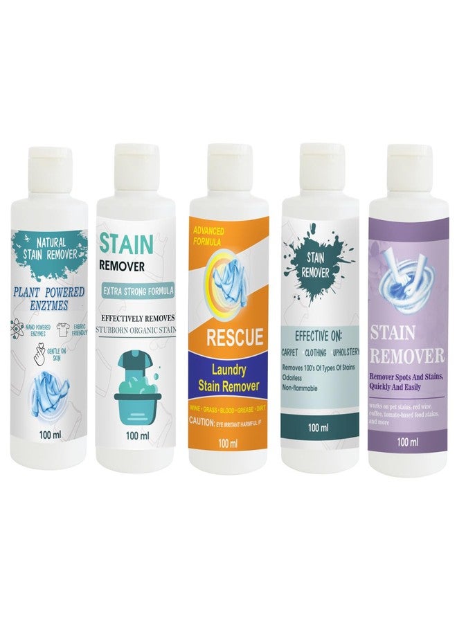 TOOVUS Stain Remover Combo Pack of Shirt, Doll, Orange, Sky and Purple Stain Remover | Multi-Surface Cleaning Solution for Clothes, Fabrics, Upholstery (100 g Each) - Image 1